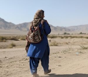 Handcrafted Afghan Kilim  Brown and White Beaded Women Wool Pouch, Bag 5kg